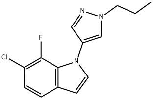 6-Cloro-7-fluoro-1-(1-propil-1H-pirazol-4-il)-1H-indol CAS No. : 1782070-67-0
