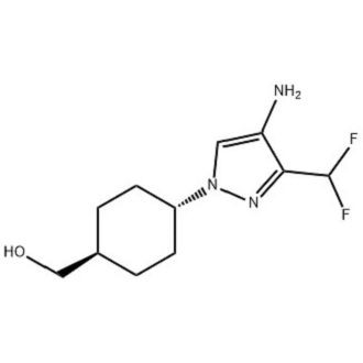 Ciclohexanometanol, 4-[4-amino-3-(difluorometil)-1H-pirazol-1-il]-, Trans- No. CAS: 2434841-21-9